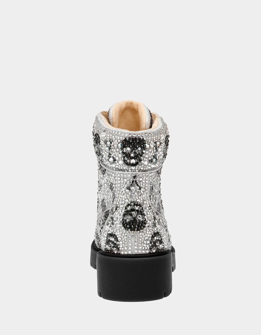 HUDSN Rhinestone Skull Print Booties