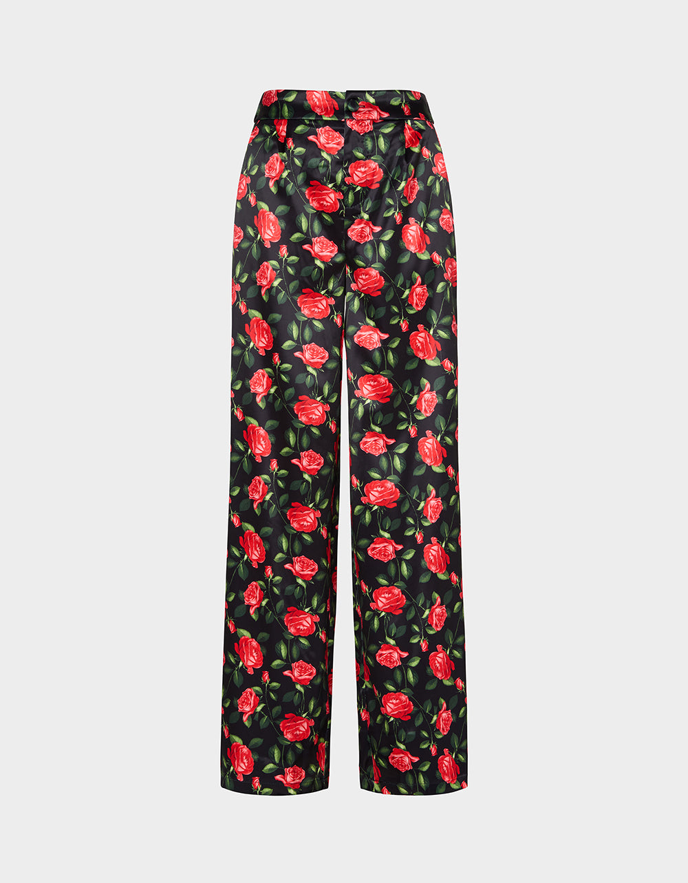 POWER BLOOM PANT BLACK Women's Black Red Floral Pant