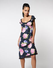 MALIBU MIDI DRESS BLACK