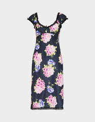 MALIBU MIDI DRESS BLACK