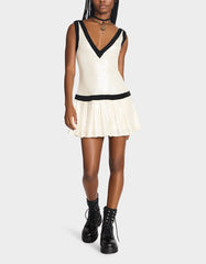 MATCH POINT DRESS WHITE Women's Mini Sequin Dress