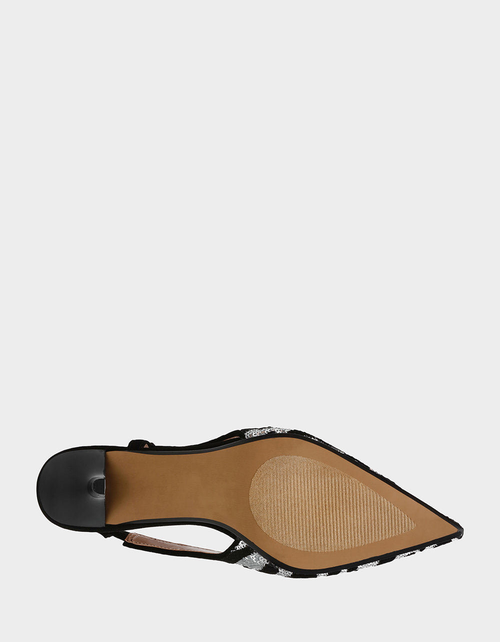 WILLAH BLACK Slingback Kitten Heel