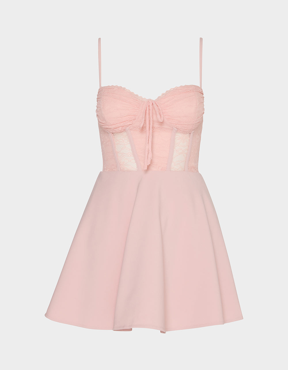 BALLET ROSE DRESS LIGHT PINK Women's Pink Corset A-line Mini Dress