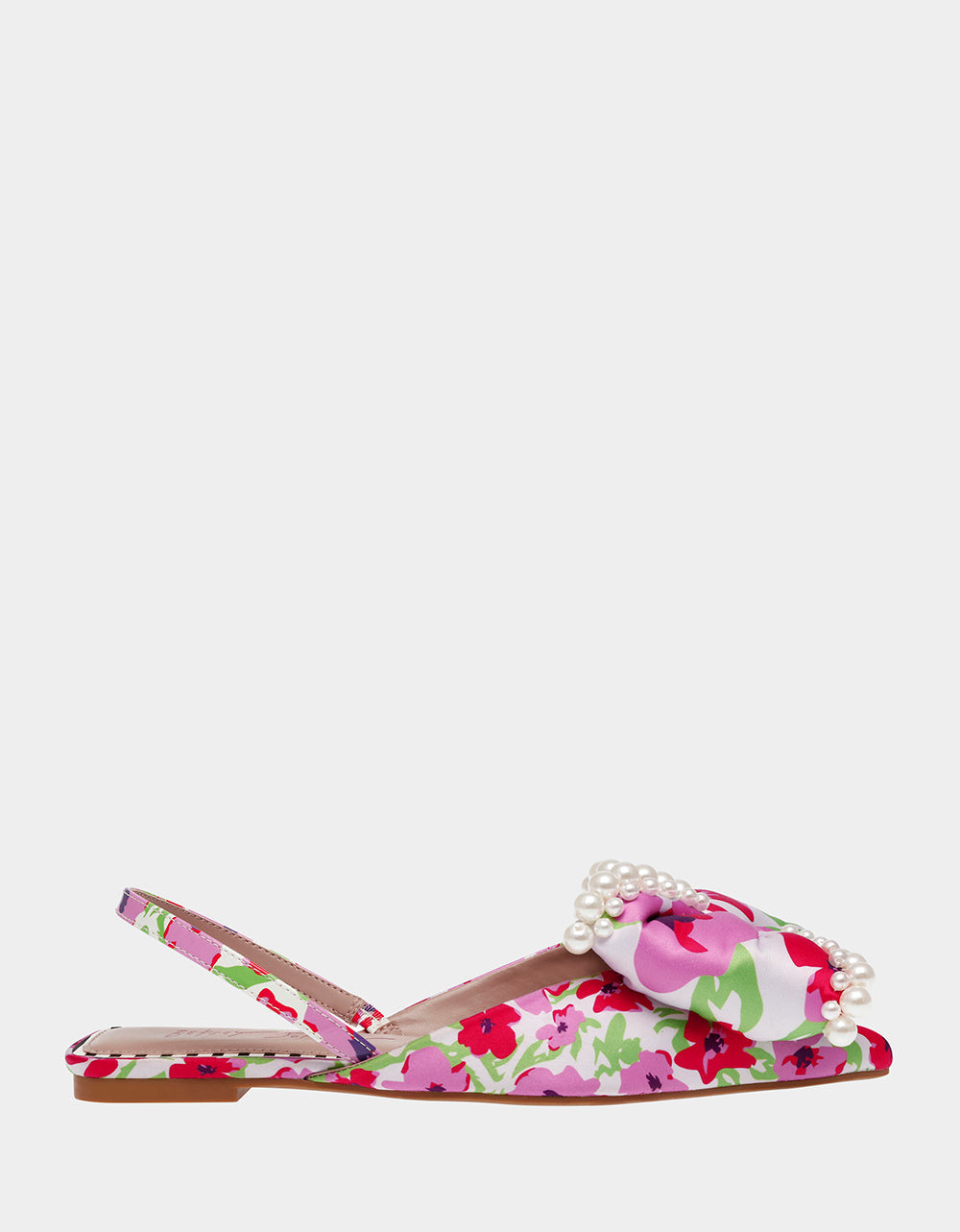 CAMILO WHITE MULTI Floral Slingback Flats