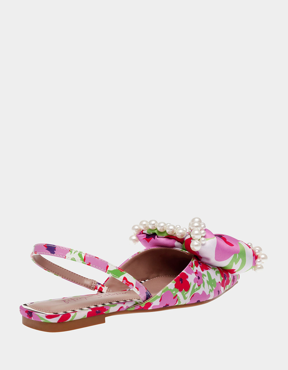 CAMILO WHITE MULTI Floral Slingback Flats