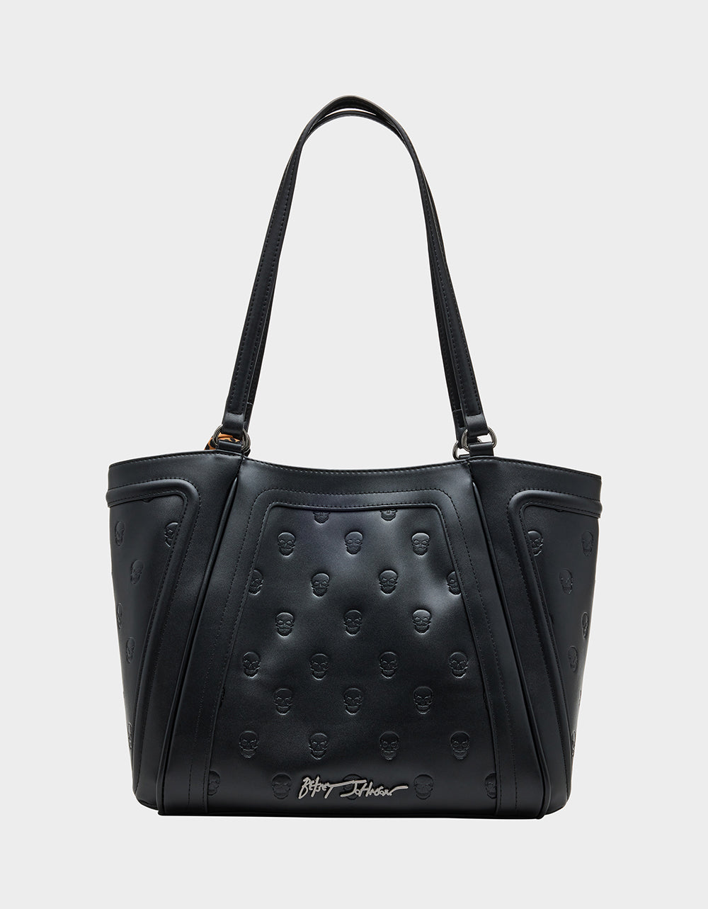 SKULLICIOUS TOTE WITH SCARF BLACK Women's Black Skull Tote Handbag