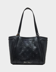 SKULLICIOUS TOTE WITH SCARF BLACK Women's Black Skull Tote Handbag