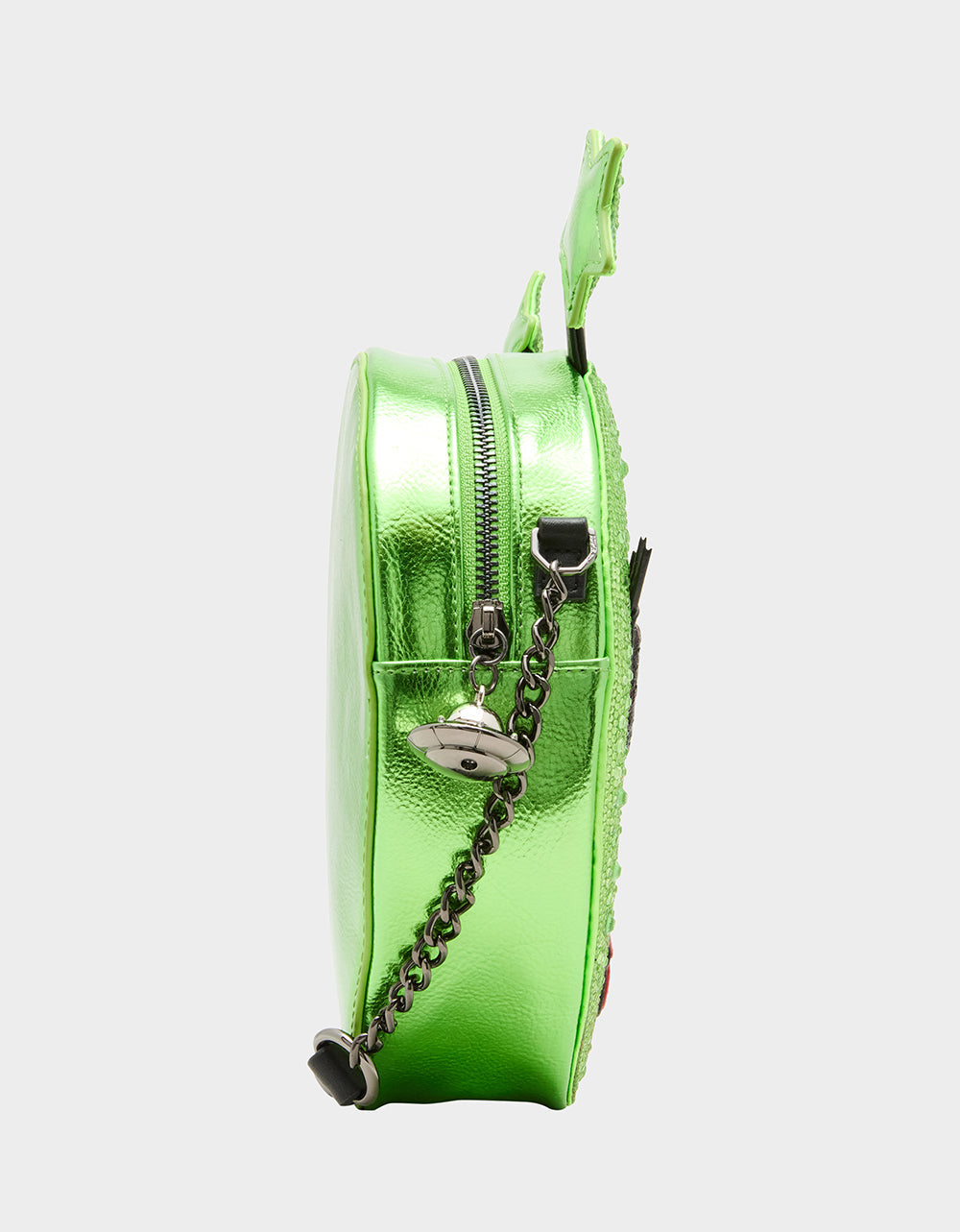 KITSCH OUT OF YOUR ORBIT GREEN Women's Alien Kitsch Crossbody Handbag