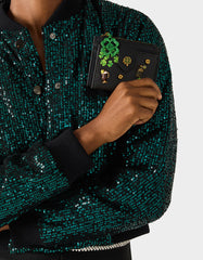 BLARNEY WALLET BLACK/MULTI Women's St.Patrick's Day Clover Wallet