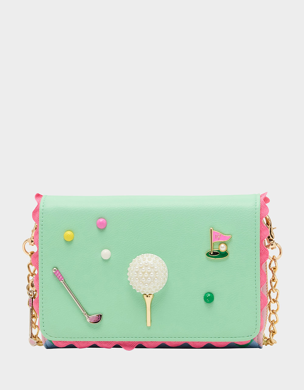 GONE CLUBBING WALLET ON CHAIN MULTI Golf Crossbody Women's Wallet Handbag