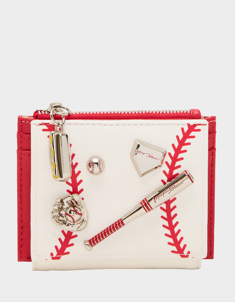 PLAYING THE FIELD WALLET CREAM Bifold Baseball Women's Wallet