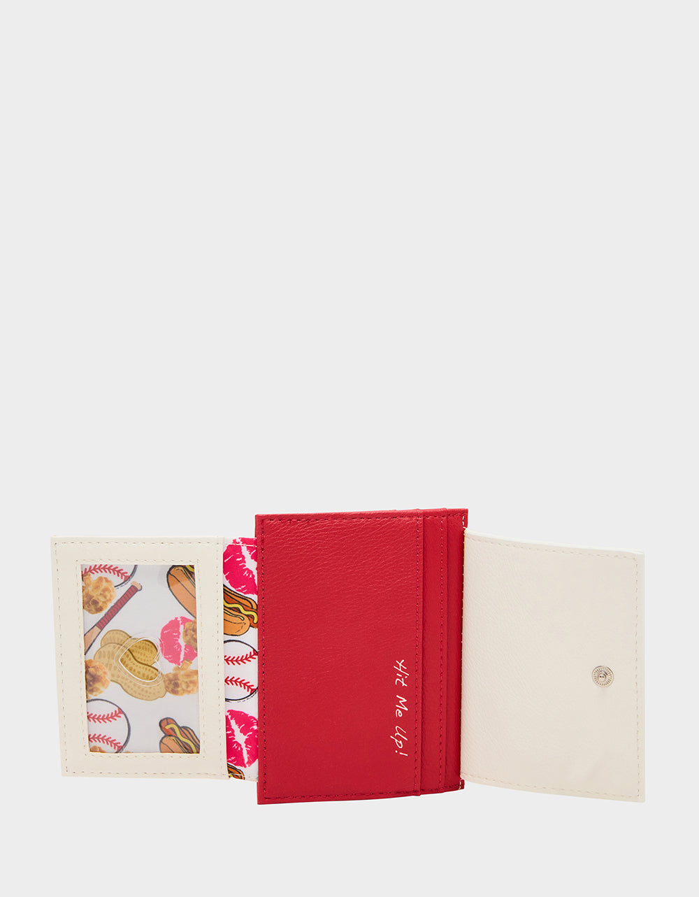 PLAYING THE FIELD WALLET CREAM Bifold Baseball Women's Wallet