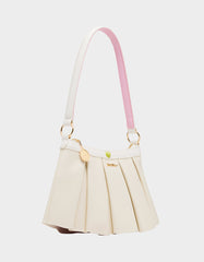 I SEE LONDON, I SEE FRANCE CREAM Women's Kitsch Shoulder Bag Ruffles Handbag