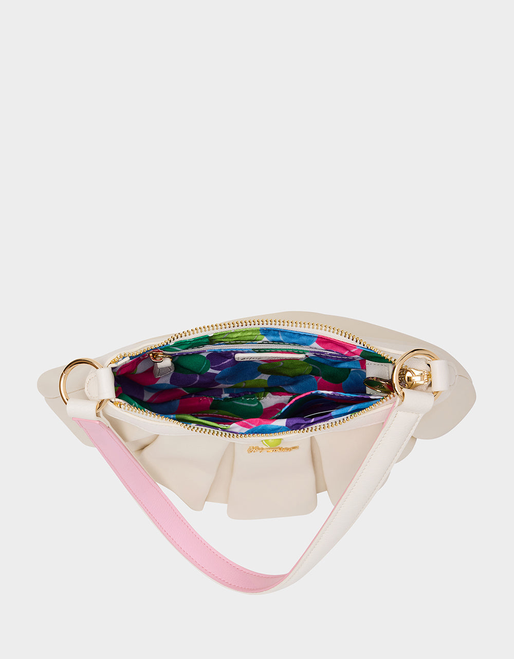 I SEE LONDON, I SEE FRANCE CREAM Women's Kitsch Shoulder Bag Ruffles Handbag