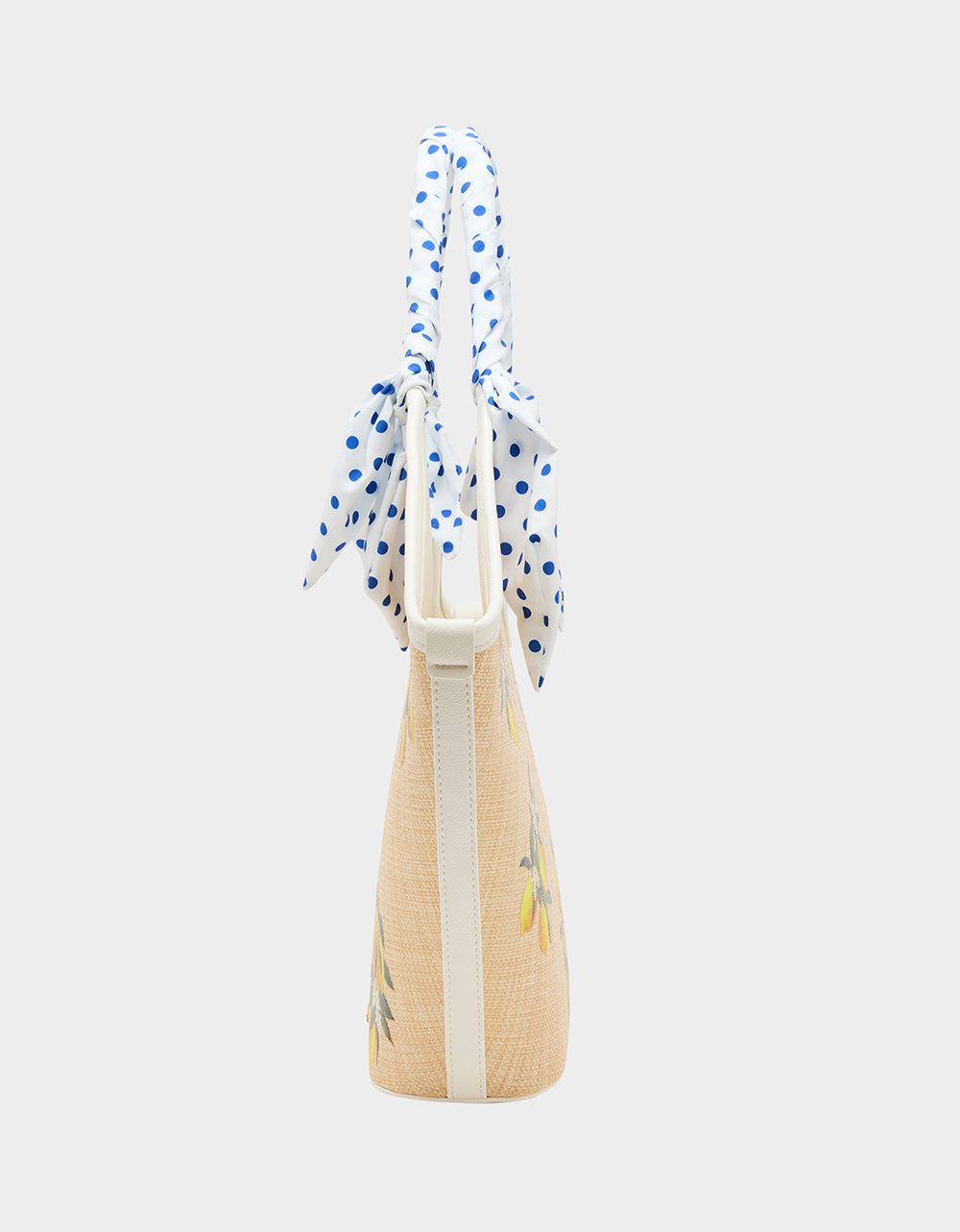 DON'T BE TARTY TOTE NATURAL Lemon Scarf Women's Tote Handbag