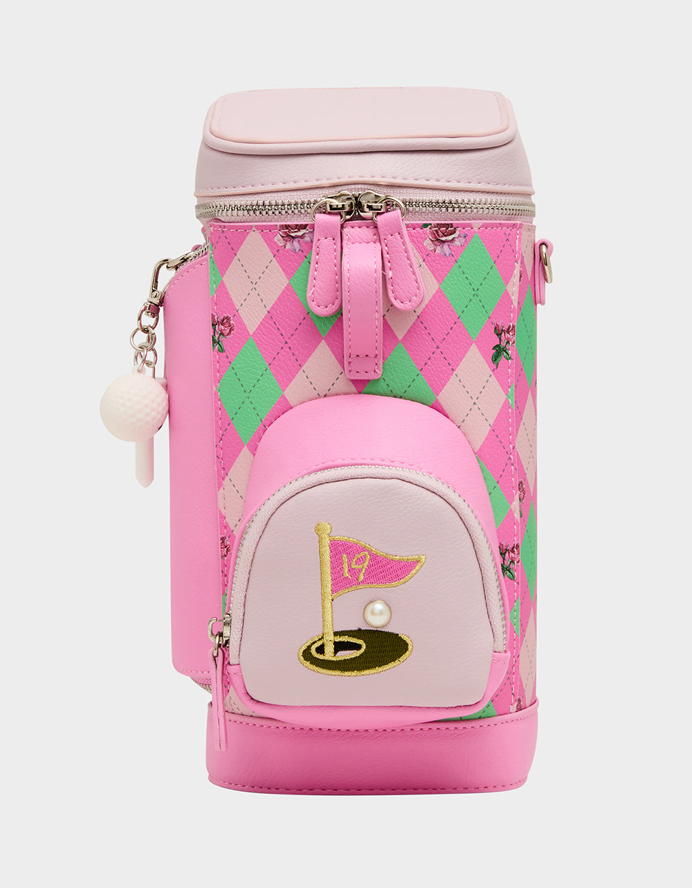 PAR-TEE CROSSBODY PINK Golf Themed Crossbody Bag