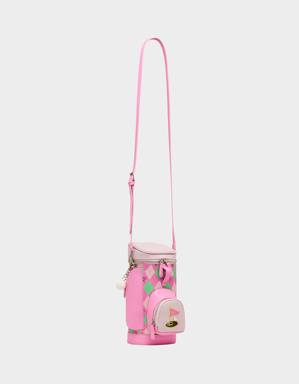 PAR-TEE CROSSBODY PINK Golf Themed Crossbody Bag