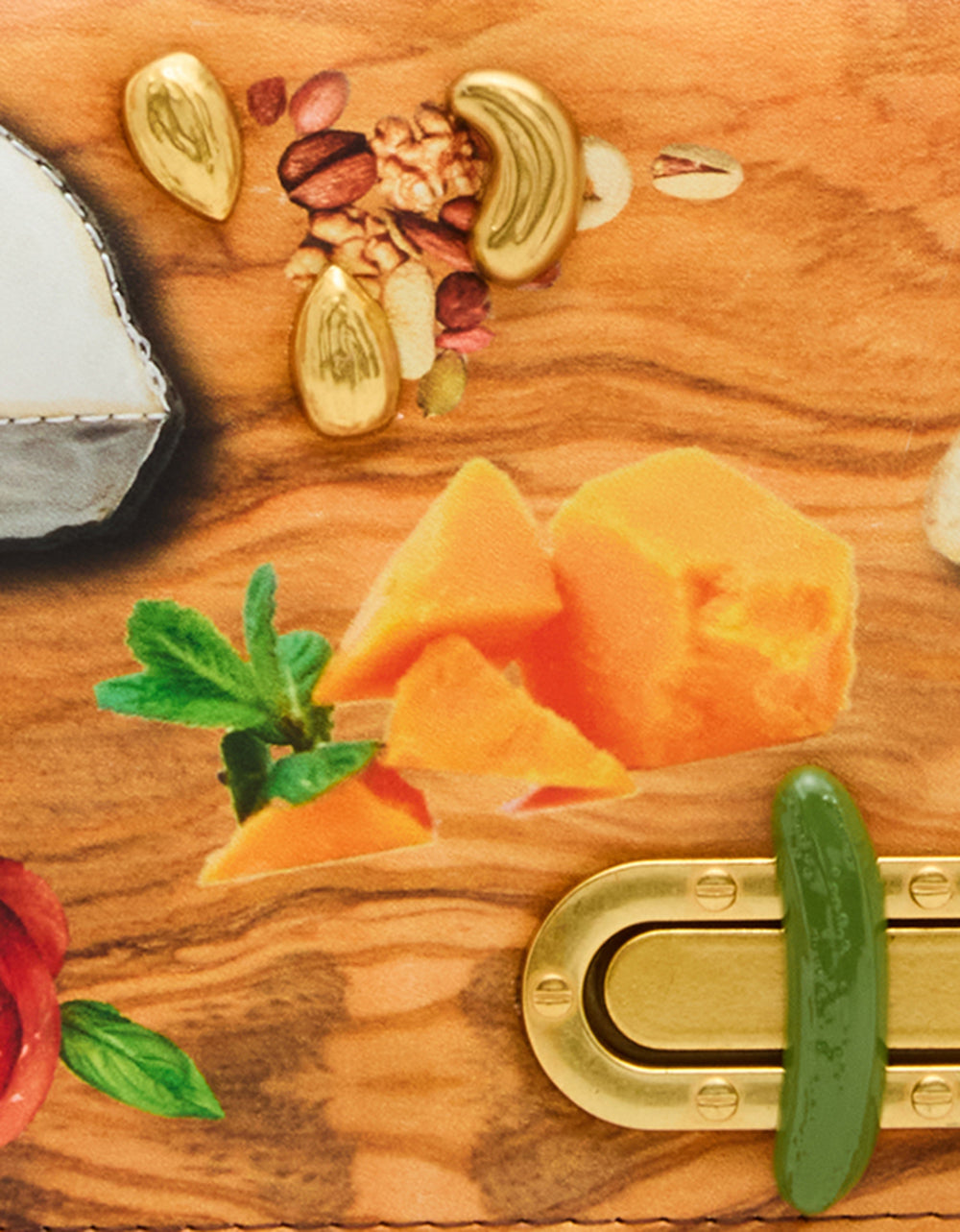 KITSCH CHAR-CUTE-ERIE WALLET ON CHAIN MULTI Women's Food Themed Wallet on Chain