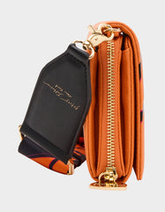 GAME TIME WALLET ON CHAIN ORANGE Women's Basketball Wallet on Chain With Charms