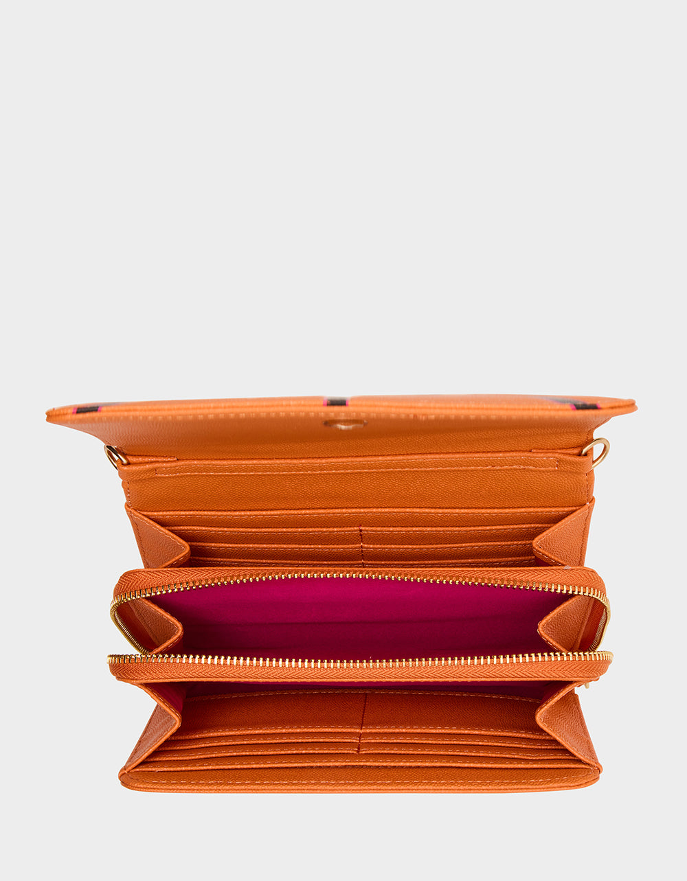 GAME TIME WALLET ON CHAIN ORANGE Women's Basketball Wallet on Chain With Charms