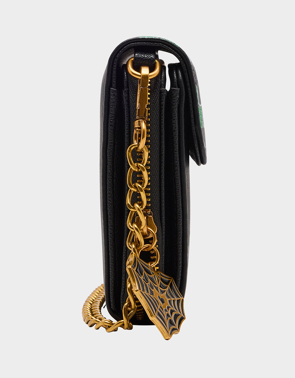 FOREVER HOME WALLET ON CHAIN BLACK/MULTI Women's Halloween-Themed House Wallet