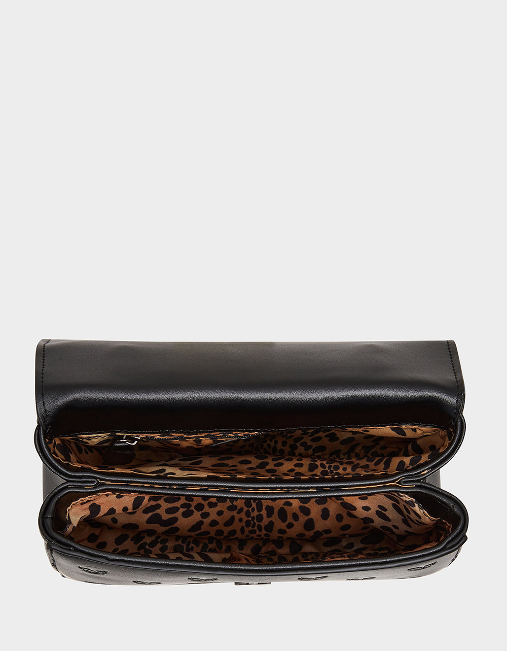 SKULLICIOUS TOP HANDLE BLACK Women's Black Skull Top Handle Handbag with Crossbody Strap