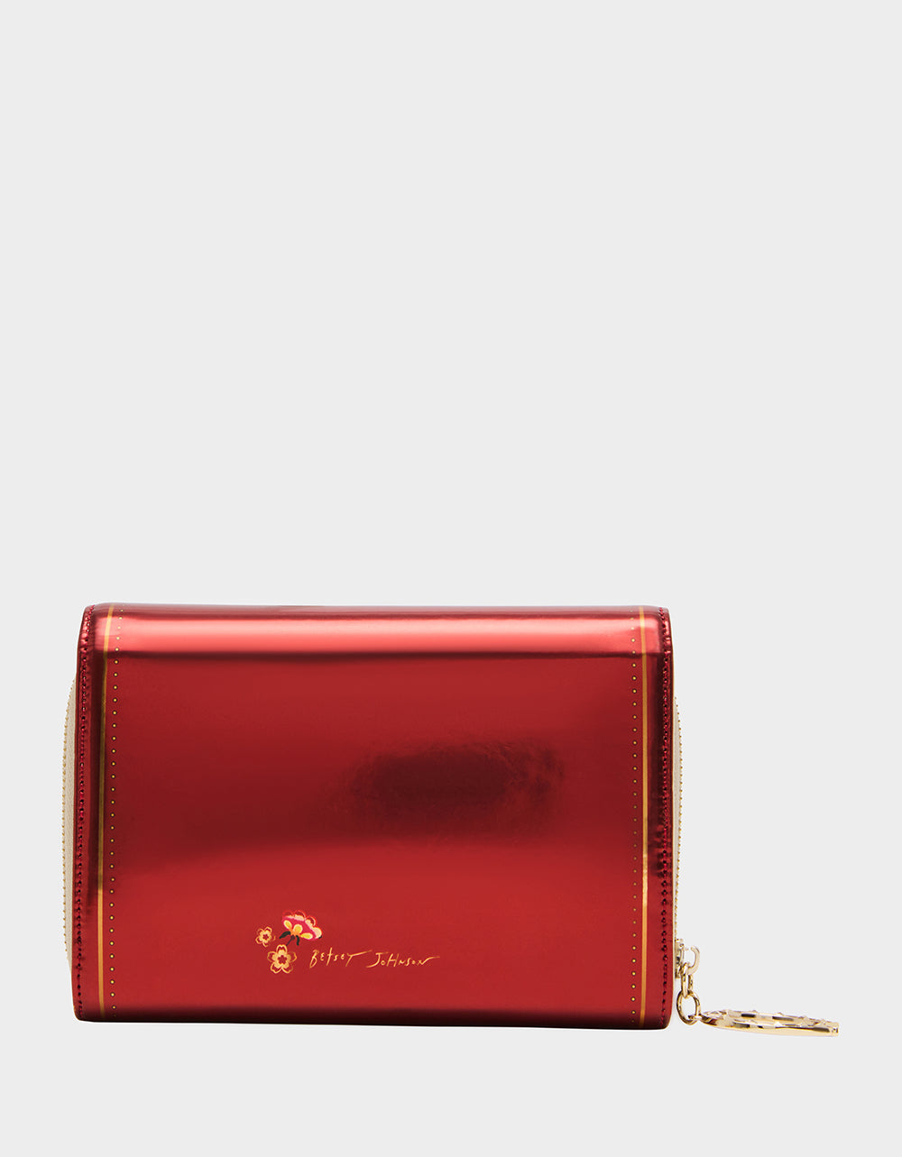 CHINESE NEW YEAR WALLET ON CHAIN RED Women's New Years Heart Crossbody Wallet