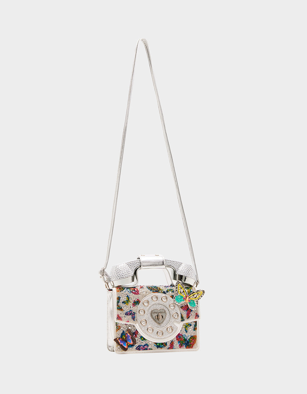 KITSCH BUTTERFLY PHONE BAG SILVER/MULTI