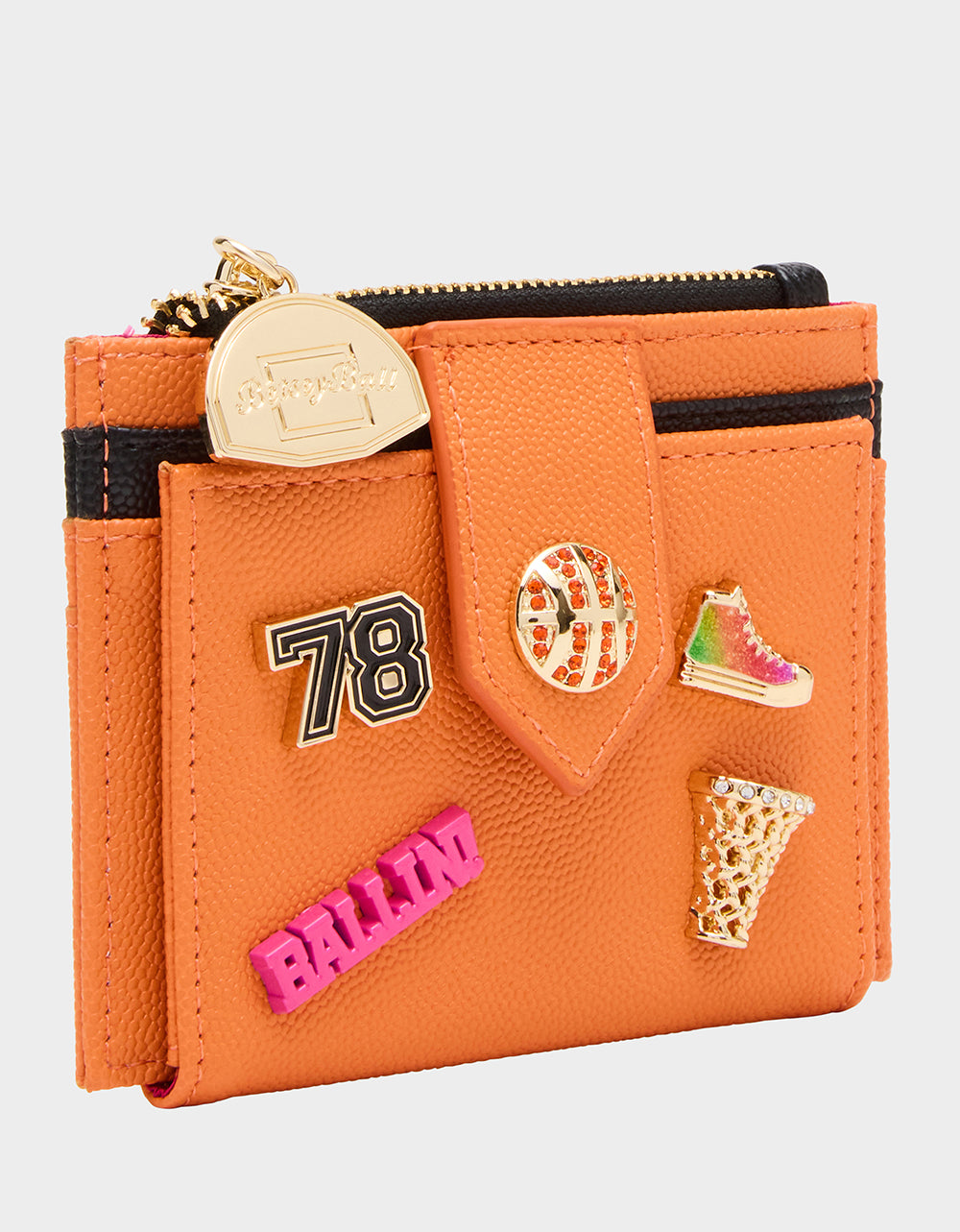 DONT BLOCK ME BIFOLD WALLET ORANGE Women's Basketball Bifold Wallet