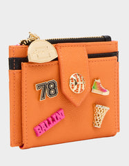DONT BLOCK ME BIFOLD WALLET ORANGE Women's Basketball Bifold Wallet