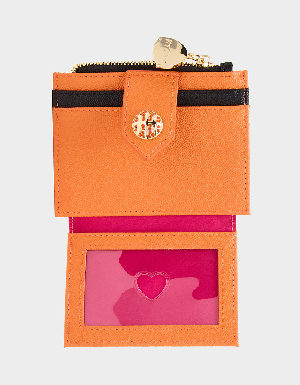 DONT BLOCK ME BIFOLD WALLET ORANGE Women's Basketball Bifold Wallet