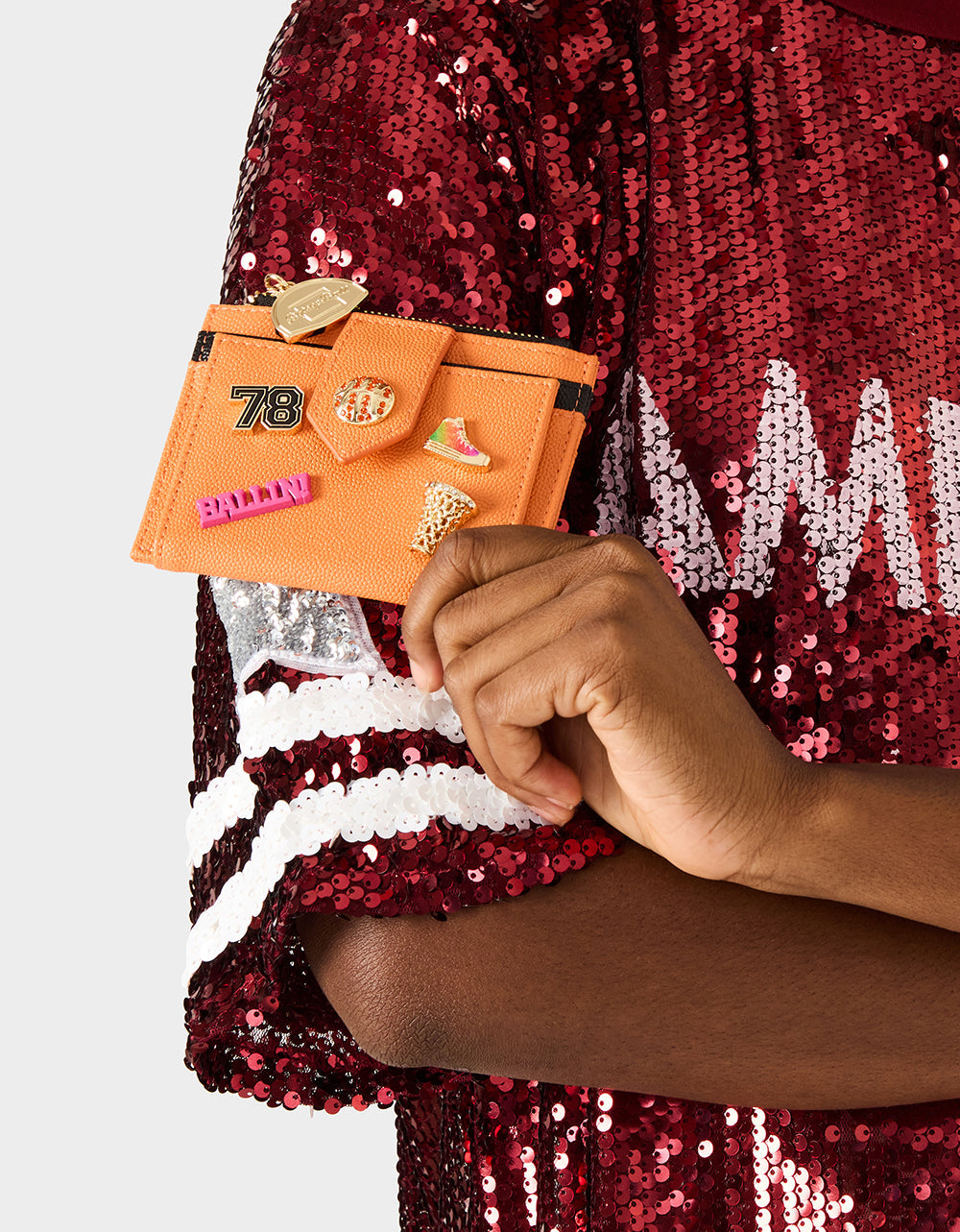 DONT BLOCK ME BIFOLD WALLET ORANGE Women's Basketball Bifold Wallet