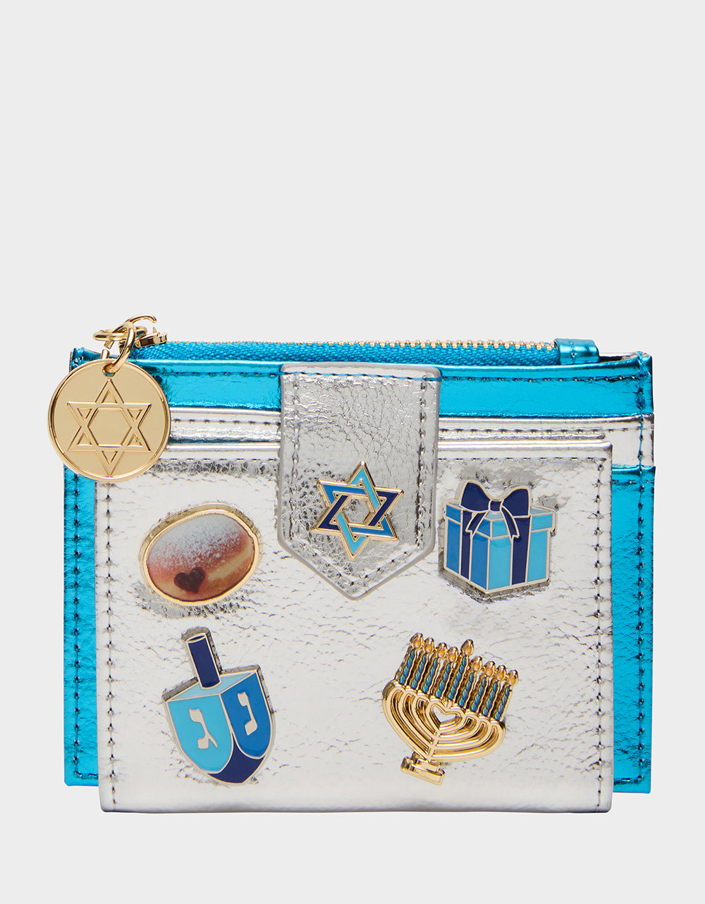 MAZEL TOV WALLET BLUE/MULTI Women's Hanukkah Holiday Wallet