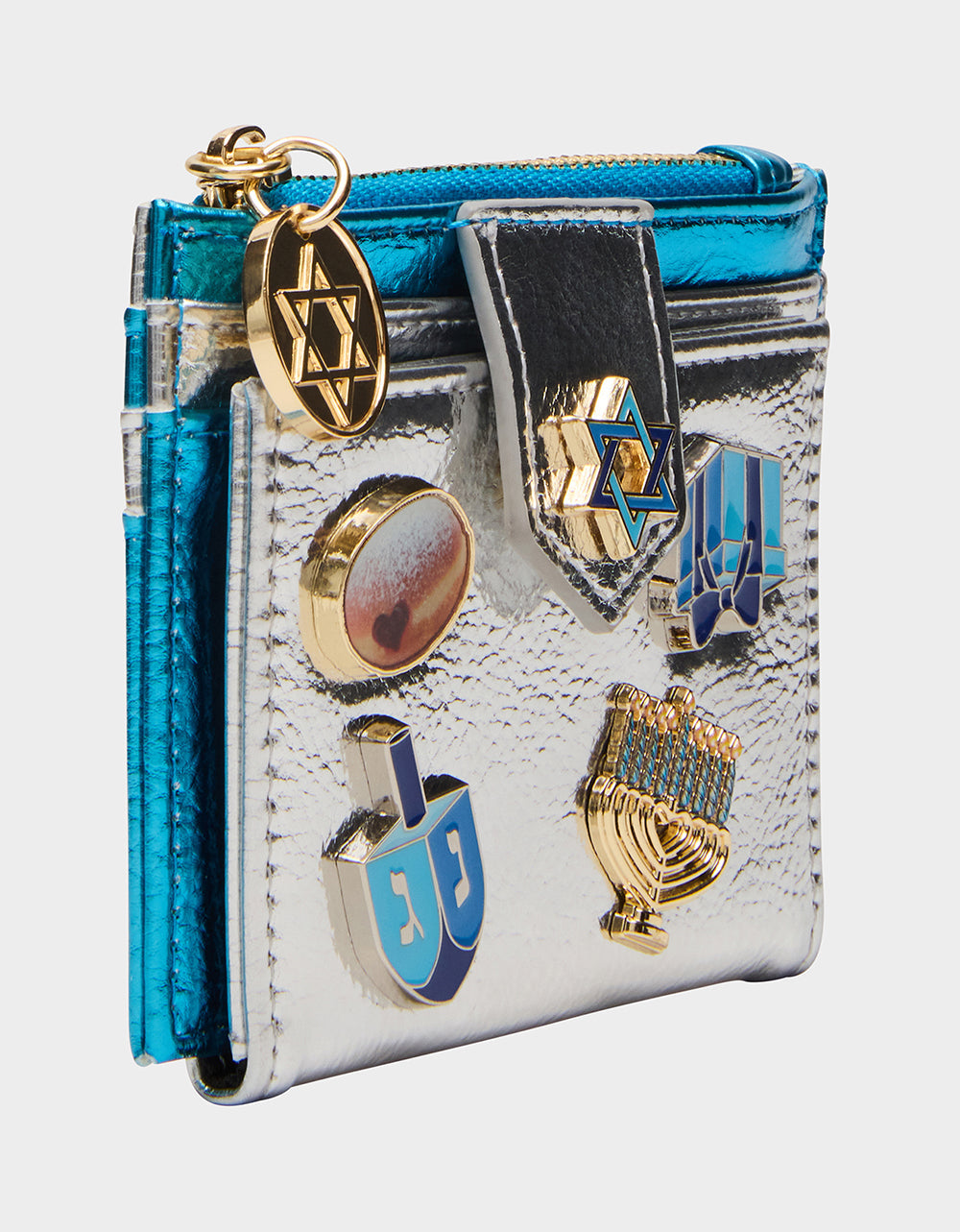 MAZEL TOV WALLET BLUE/MULTI Women's Hanukkah Holiday Wallet
