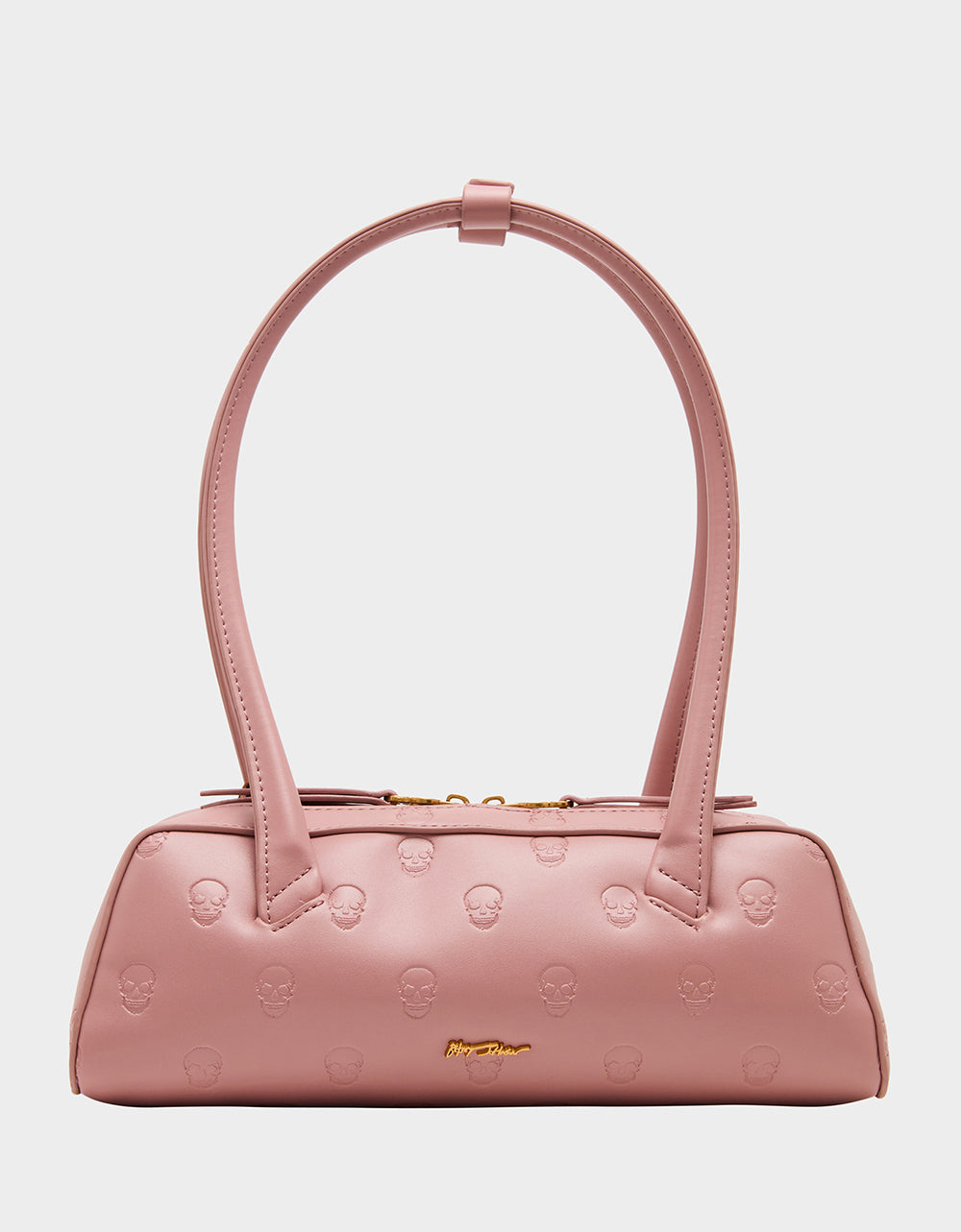 SKULLICIOUS SHOULDER BAG BLUSH Women's Pink Skull Shoulder Handbag with Scarf