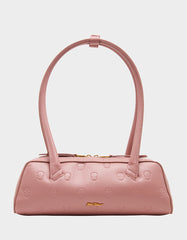 SKULLICIOUS SHOULDER BAG BLUSH Women's Pink Skull Shoulder Handbag with Scarf