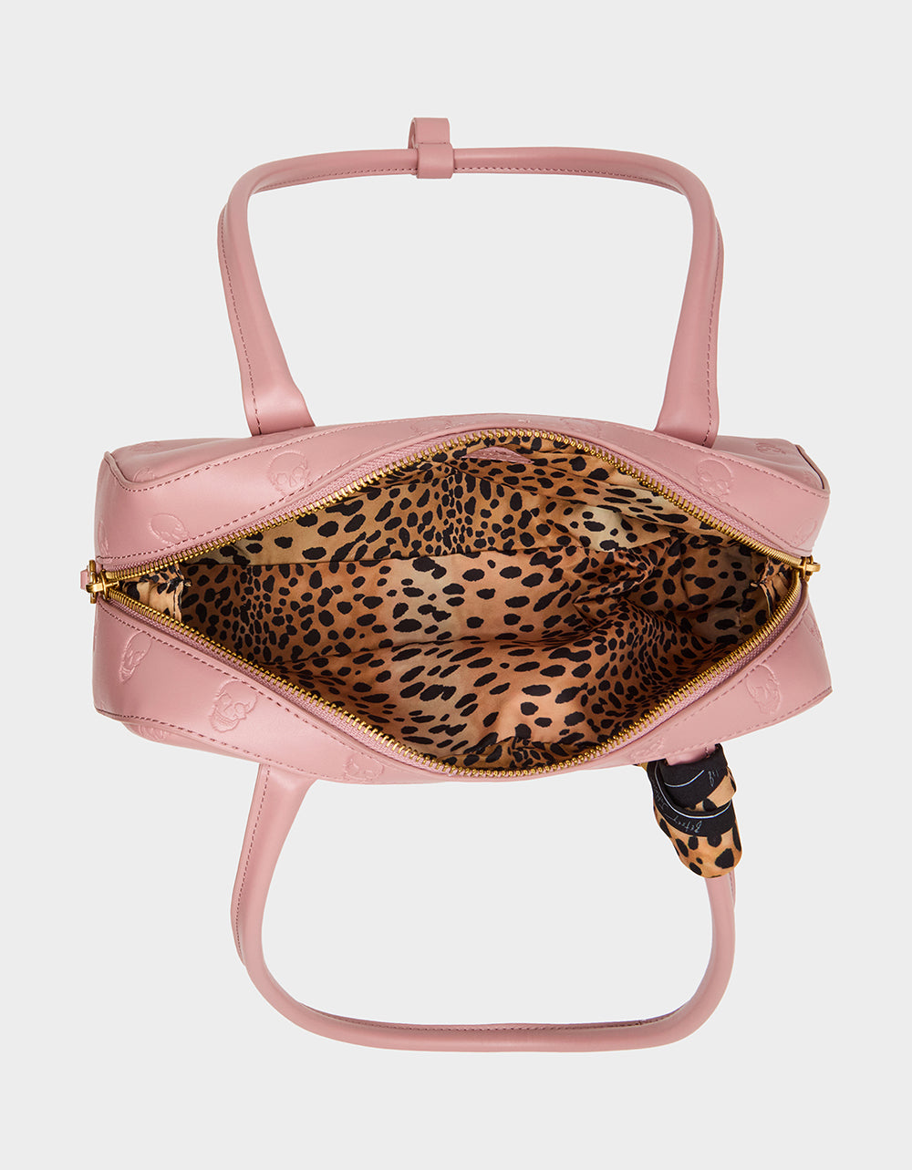 SKULLICIOUS SHOULDER BAG BLUSH Women's Pink Skull Shoulder Handbag with Scarf