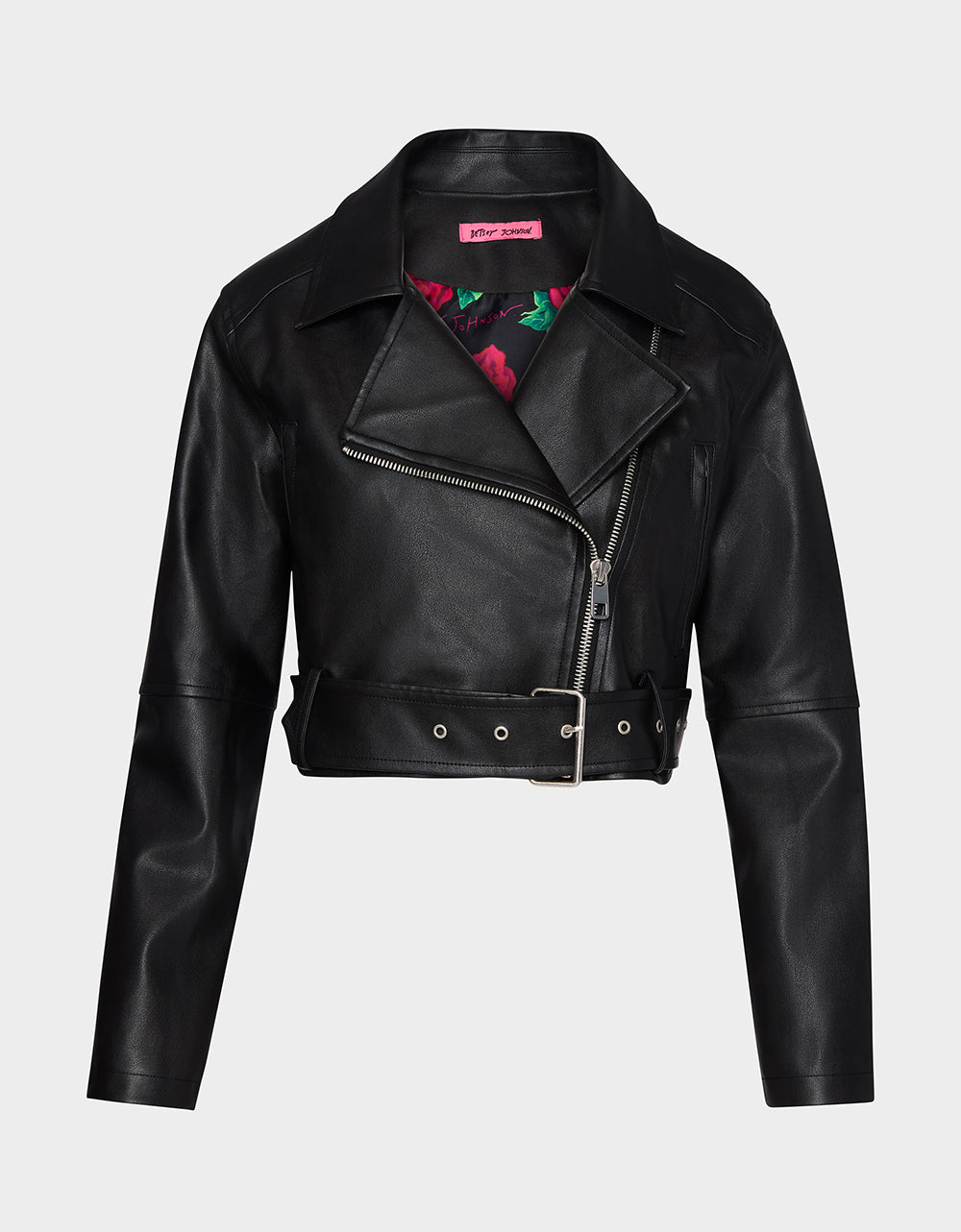 REBEL ROSE JACKET BLACK Women's Leather Long-Sleeved Jacket