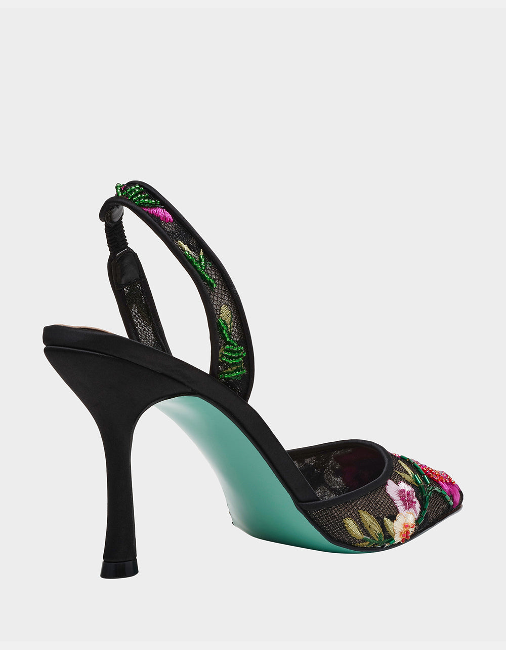 THE FLOWER CHILD HOLIDAY BUNDLE Women's Mini 3D Flower Dress Black and Floral Heel