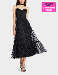 BETSEYS BUTTERFLY MAXI DRESS BLACK