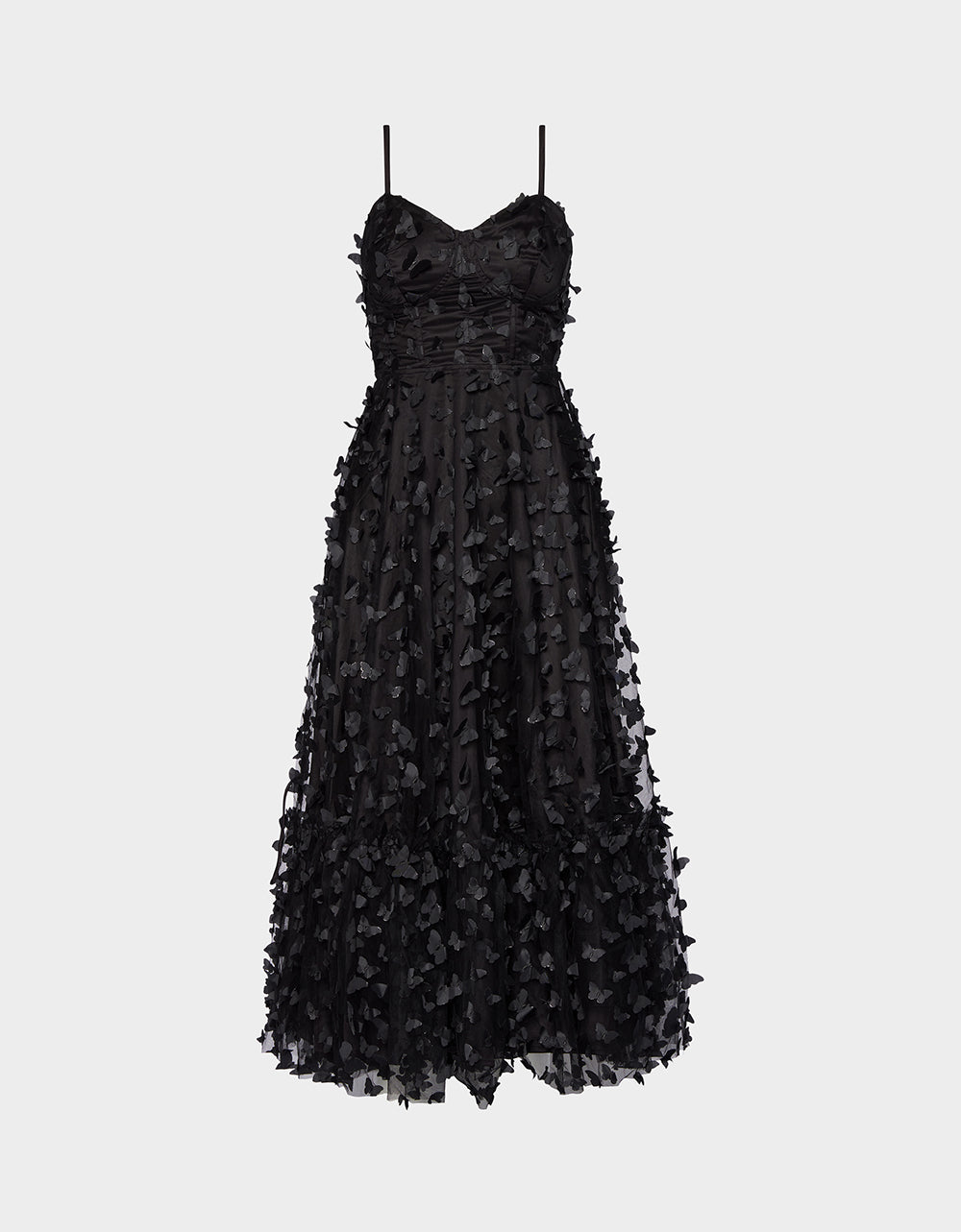 BETSEYS BUTTERFLY MAXI DRESS BLACK
