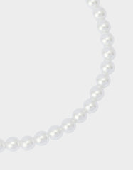 PEARL BOW NECLAKCE SET RED Women's Pearl Bow Valentine's Day Necklace Set