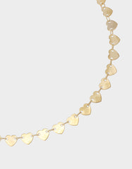 LIPS NECKLACE SET RED Women's Gold Heart Chain Lip Valentine's Day Necklace Set