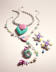 HOP TO IT FLOWER EGG Y NECKLACE MULTI