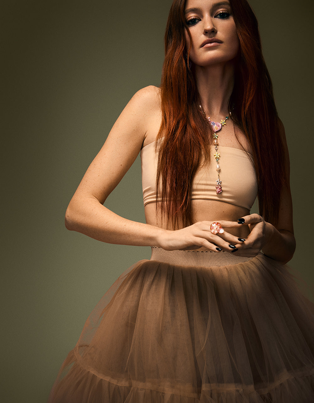 HOP TO IT FLOWER EGG Y NECKLACE MULTI