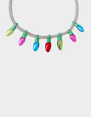 MULTI LIGHT BIB NECKLACE Women's Christmas-Themed Lights Bib Necklace