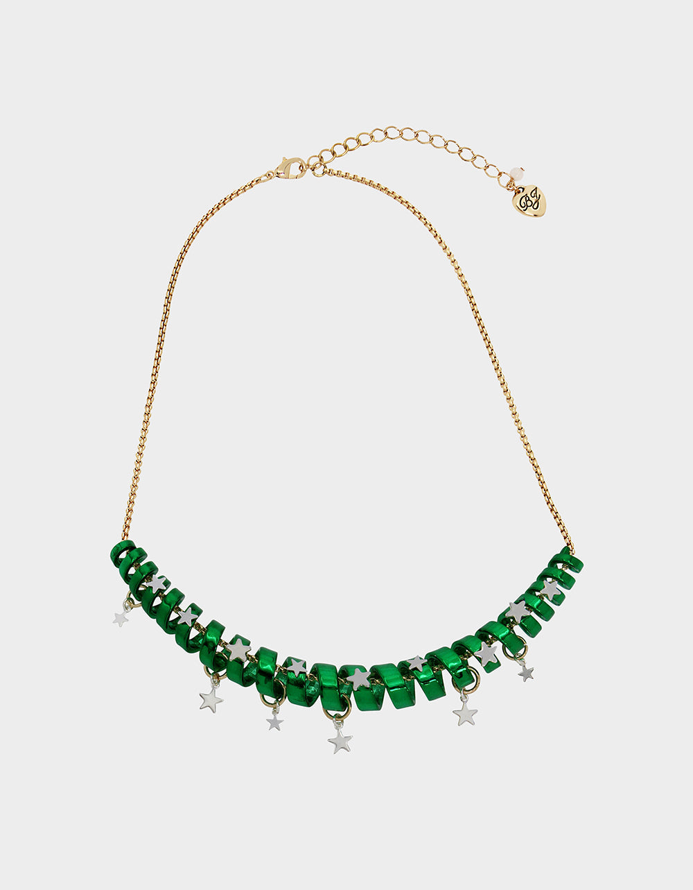 BETSEYS HOLIDAY COIL NECKLACE GREEN