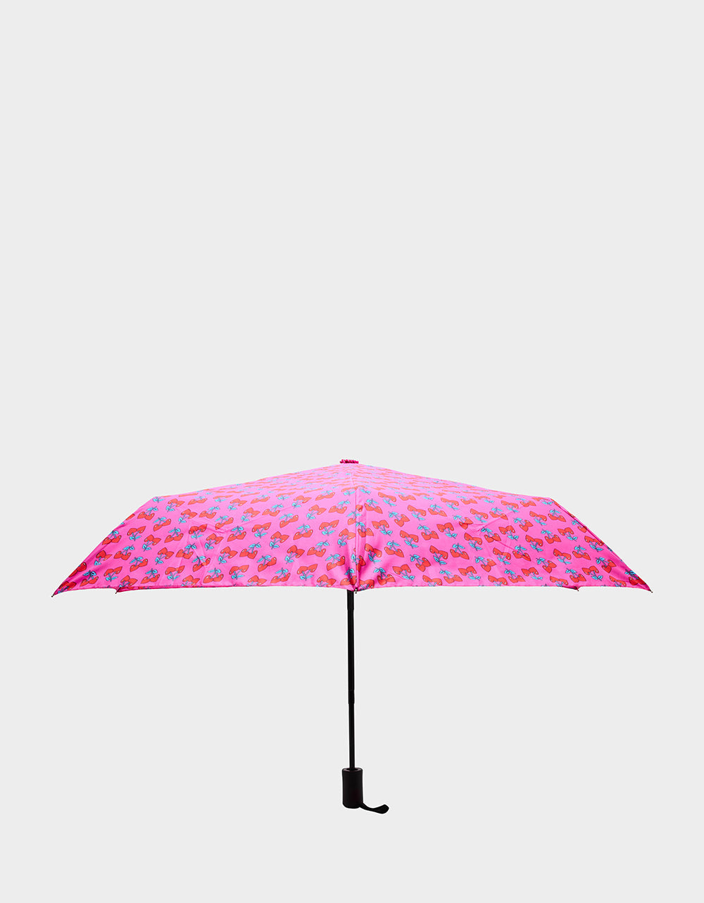 BETSEY'S CHERRY HEART PRINT UMBRELLA PINK MULTI