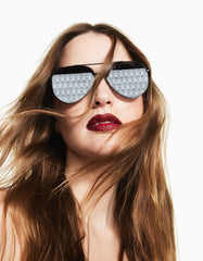 THE FINE PRINT SUNGLASSES BLACK