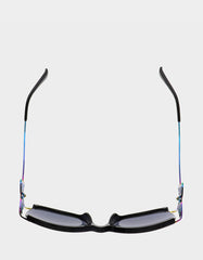BLAZING STAR SUNGLASSES BLACK Women's Black Rainbow Butterfly Sunglasses